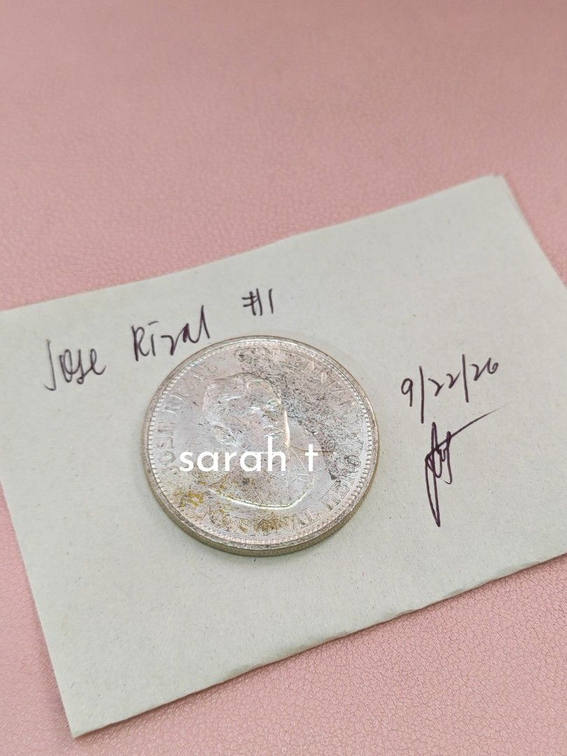 UNC Jose Rizal 1 Peso Centennial SILVER (Category: Currency) located in Manila. Submitted by declutter_sarah (Listing ID 1463355520, Image 1). Description: - Authentic Jose Rizal 1 Peso coin from the Philippines. - A great addition for any coin collector. - SILVER coin .