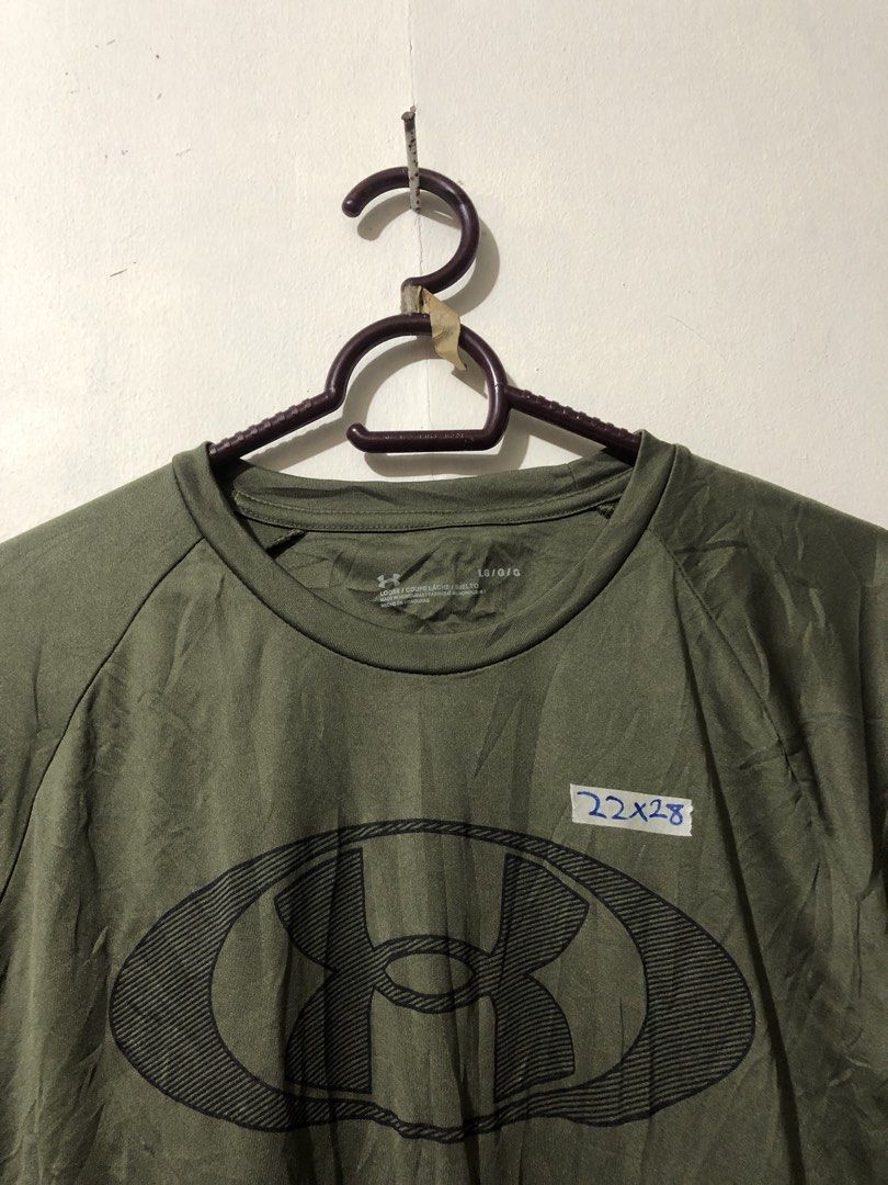 Under Armour Olive Green Shirt (Category: Tshirts & Polo Shirts ) located in Manila. Submitted by raremountain00 (Listing ID 1463527264, Image 3). Description: Authentic Excellent condition No issue.