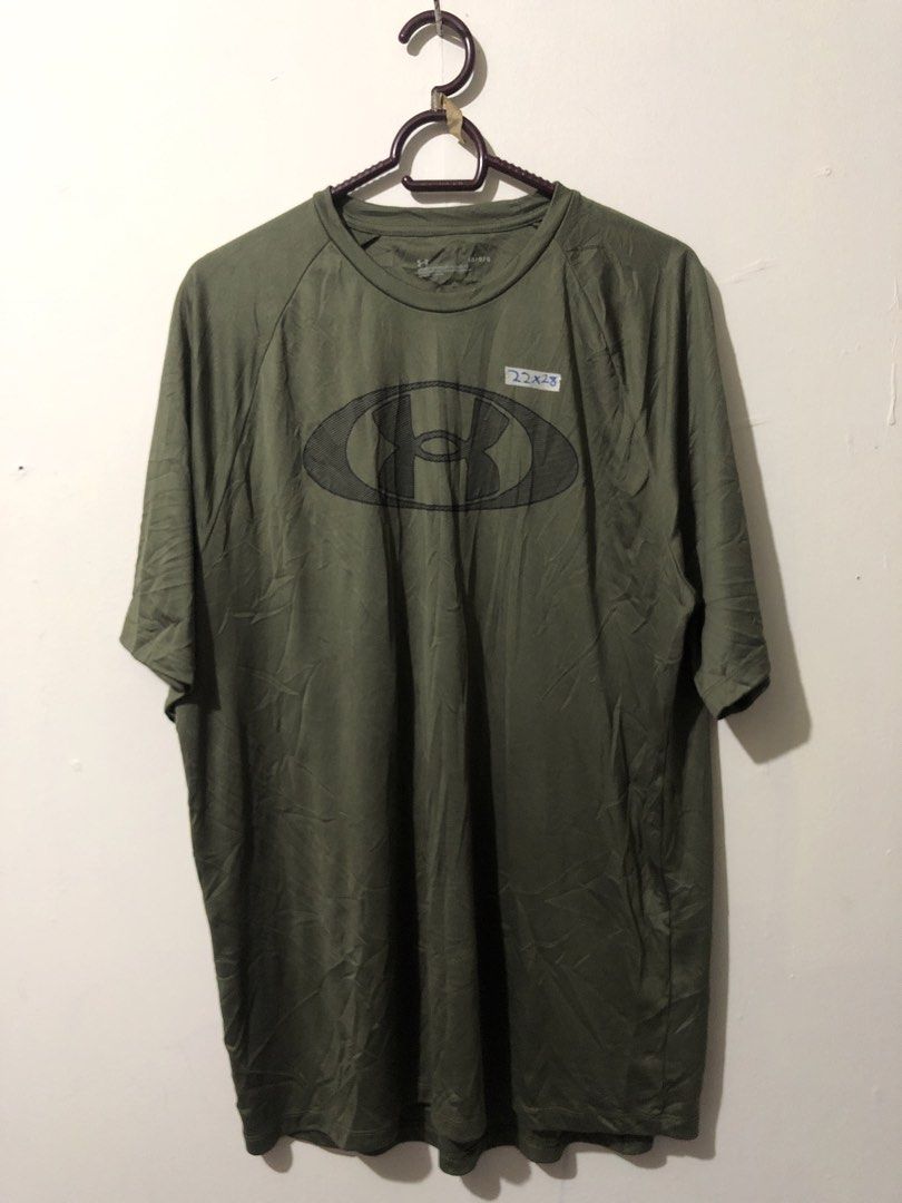 Under Armour Olive Green Shirt (Category: Tshirts & Polo Shirts ) located in Manila. Submitted by raremountain00 (Listing ID 1463527264, Image 1). Description: Authentic Excellent condition No issue.