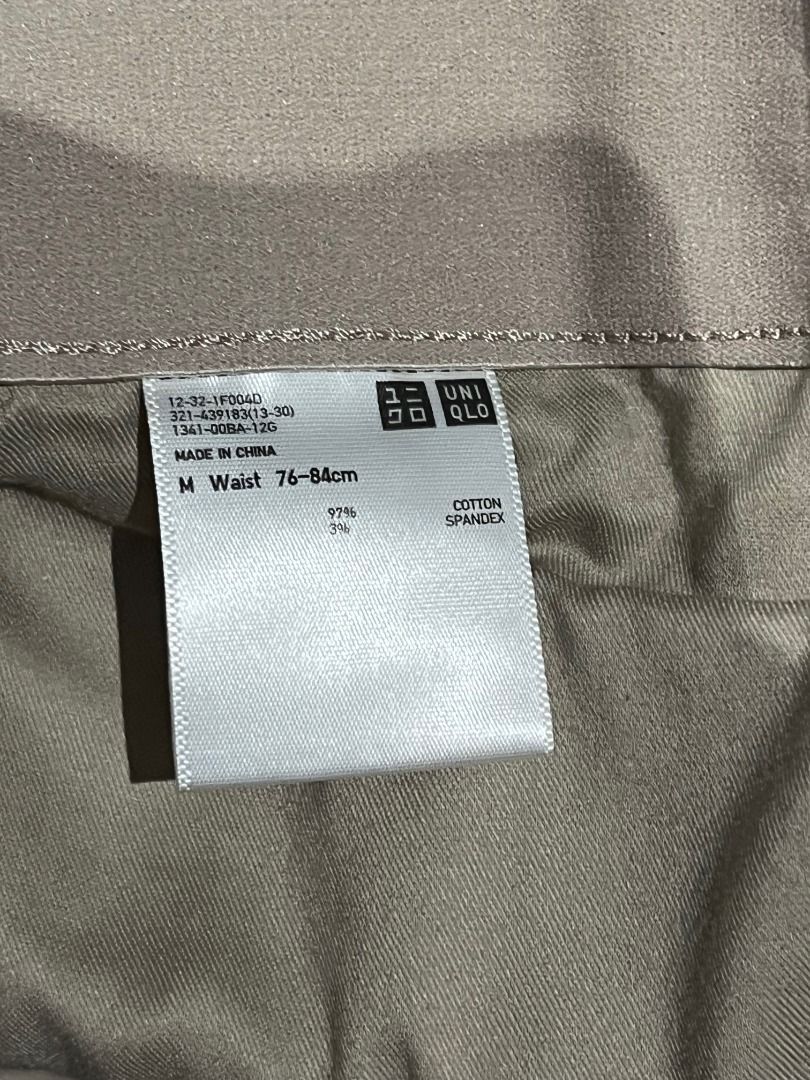 Uniqlo Beige Chinos | M (Category: Chinos) located in Caloocan City. Submitted by gabekristof (Listing ID 1463529873, Image 3). Description: Beige chinos with front and back pockets. Size: M; waist 76–84 cm (as labelled). Pre-loved and in good condition. No tears or stains. Price is fixed. Delivery via LBC, J&T or Lalamove. Meetup near DLSU along Taft Avenue can be arranged..