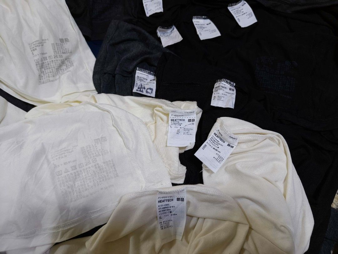 Uniqlo Heattech Tops - Various Sizes & Colors (Category: Longsleeves) located in Baguio. Submitted by sky_alexander143 (Listing ID 1463371801, Image 1). Description: - Uniqlo Heattech long sleeves women's - Insizes: S, M, L, xL - Available in colors: black, white, dark grey, navy blue, peach - Features Heattech technology for superior warmth - Ideal for layering during colder weather.