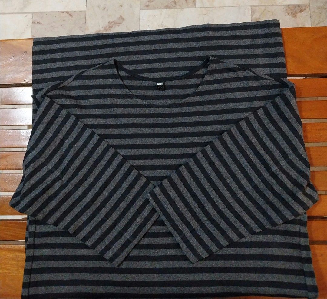 UNIQLO Striped dress (Category: Dresses) located in Marikina City. Submitted by positivity.thriftshop (Listing ID 1463456851, Image 3). Description: 💟 UNIQLO striped dress (black)has side pockets, bought in sg. Never worn only washed. Size L 💚 MOP: GCash 🚚 Delivery Options: LBC or J&T only ( SF c/o buyer) 👎 NO Cancellation, return or exchange.