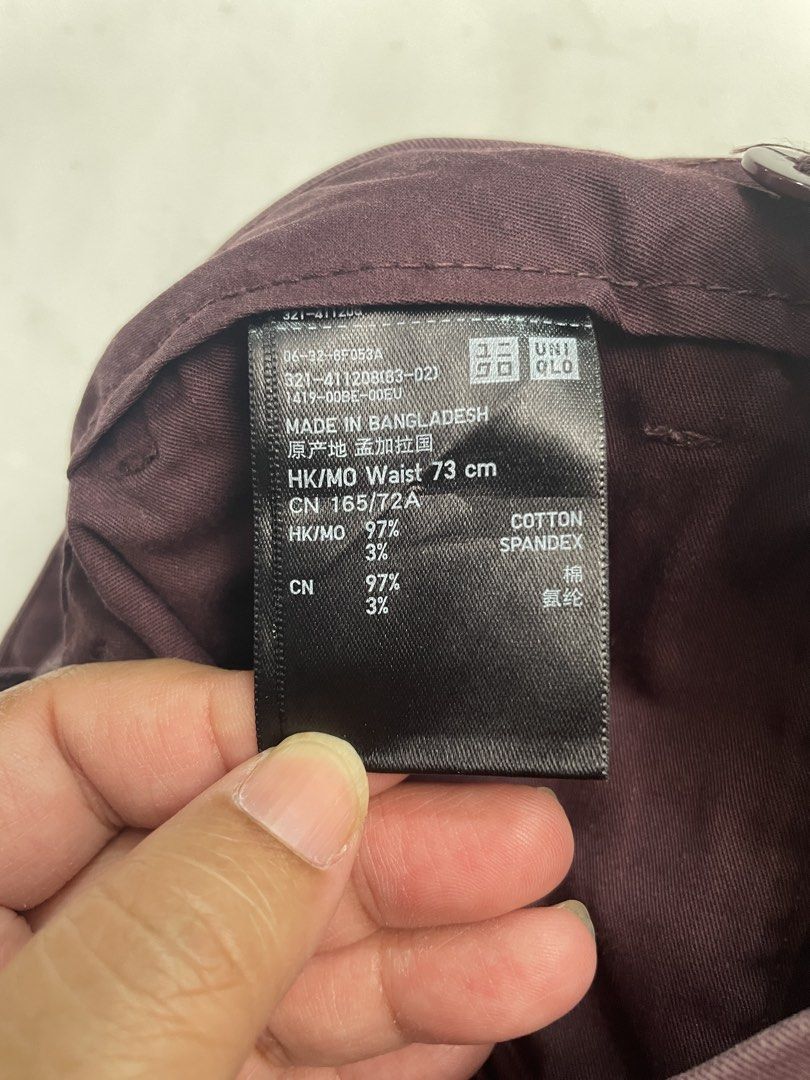 Uniqlo Violet Purple Office Pants Jeans (Category: Jeans) located in Makati City. Submitted by pepperstoremerch (Listing ID 1463420239, Image 2). Description: Uniqlo Violet Office Pants Jeans Waist 73cm Cotton Preloved, good condition Please see pictures D0109 P260922R50C6.