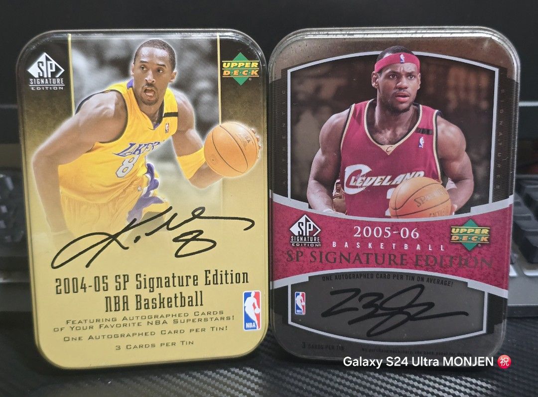 Upper Deck Signature 🔥🏀🖊 (Category: Vintage Collectibles) located in Pasay City. Submitted by monjentoysandcollectibles (Listing ID 1463376428, Image 1). Description: UPPER DECK SIGNATURE metal tin empty KOBE|LEBRON set 🔥🏀🖊 10k | PASAY/GH | GCash 💵 Pickup Ship Lalamove Grab LBC 🔴.