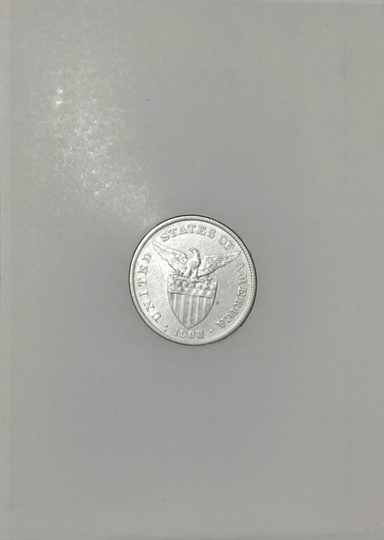 US Philippines 1 Peso Silver Coin 1908 (Category: Currency) located in Batangas. Submitted by jasmin.flores071013 (Listing ID 1463353572, Image 2). Description: - Authentic US Philippine Islands One Peso Coin Year 1908 - Made of genuine silver - Obverse: Features the American eagle - Reverse: Features Lady Liberty - Excellent addition to any coin collection - With freebies .