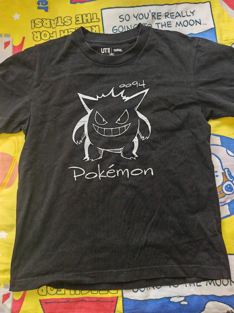 UT x Pokémon Gengar 圖案黑色短袖Tee （分類：T-shirt、恤衫、有領衫）位於 Hong Kong。 由 wendyho2005 提交（商品編號 1463336270，圖片 1）。簡介： 實物如圖。
