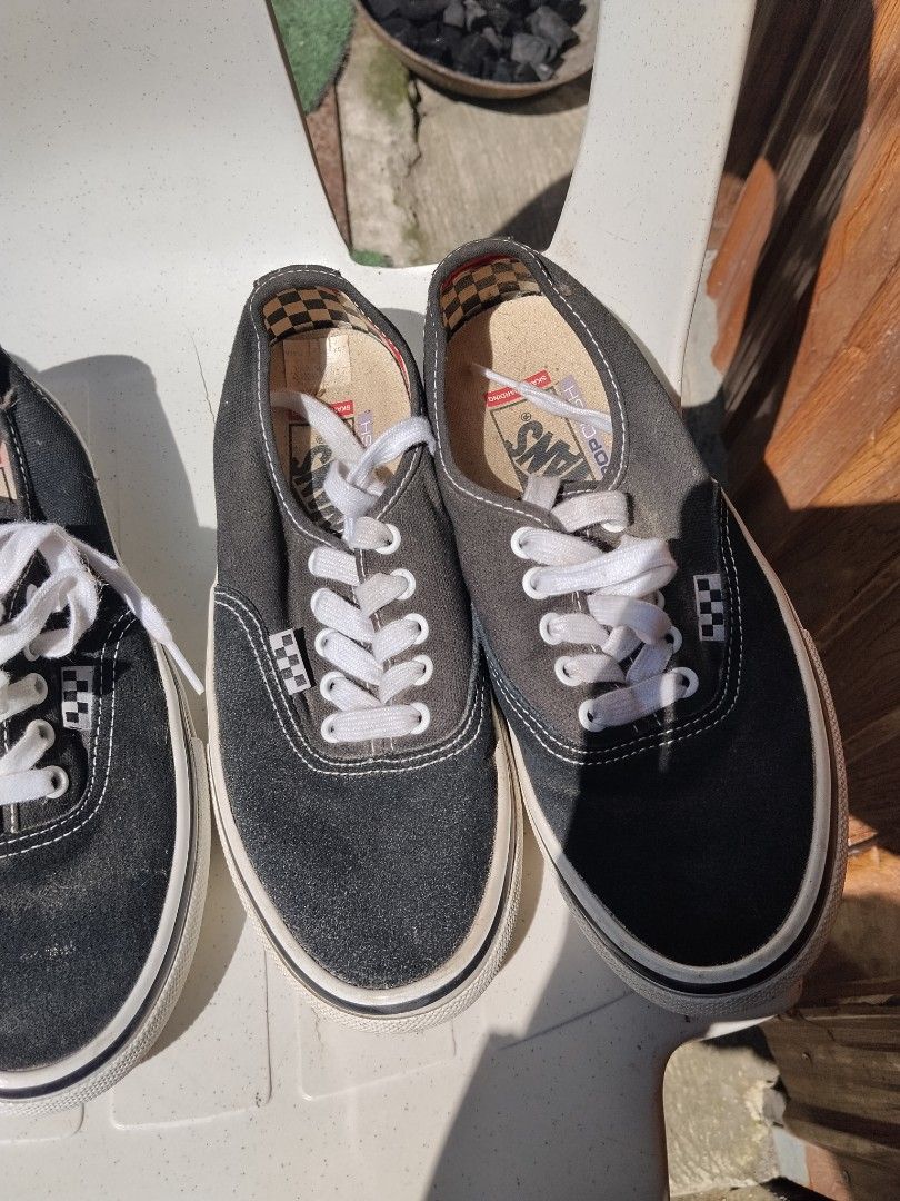 Vans Authentic Skate Shoes Black White (Category: Sneakers) located in Iloilo. Submitted by nenebuds (Listing ID 1463371023, Image 3). Description: - Classic Vans Authentic skate shoes - Black suede uppers - White laces and soles - Iconic side stripe - Checkerboard lining inside - Great for everyday wear or skating.