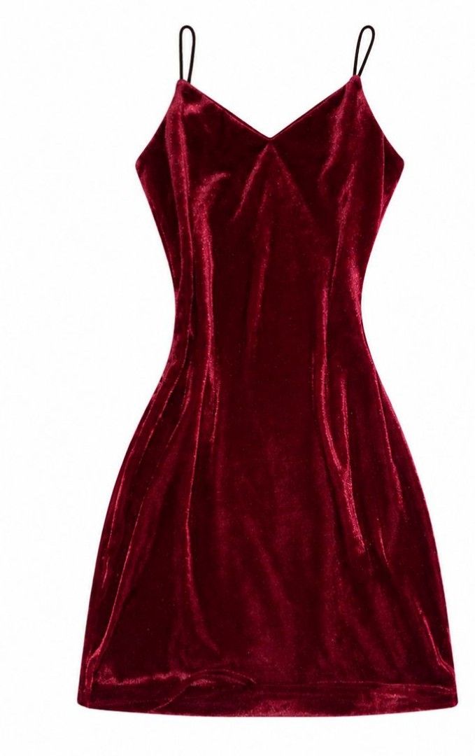 velvet short dress (Category: Dresses) located in Cainta. Submitted by meadow_collection123 (Listing ID 1463511976, Image 1). Description: small to semi medium.