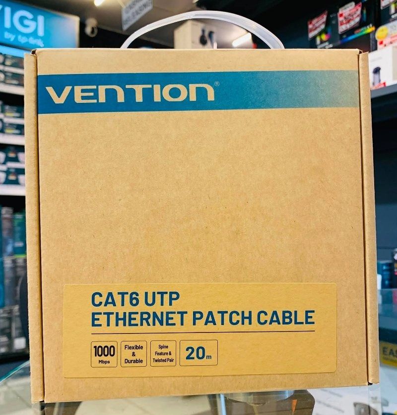 📌Vention 20M Cat 6 UTP Ethernet Patch Cable Black IBEBQ (Category: Cables & Adaptors) located in Makati City. Submitted by go.gadgetsph (Listing ID 1463425041, Image 1). Description: 📌PHYSICAL STORE LOCATIONS Makati City/Kawit Cavite 📌MODE OF PAYMENTS CASH/GCASH/BANK TRANSFER/COD - All Products are Original, Brandnew and Sealed - SAME DAY DELIVERY VIA LALAMOVE - 1-YEAR WARRANTY/ 7 DAYS REPLACEMENT - Specs may vary by model/variant. 📌DM FOR OR