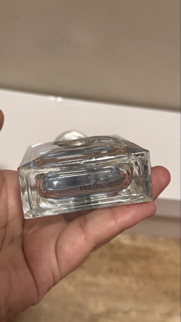 Versace Pour Homme Eau de Toilette (Category: Fragrance & Deodorants) located in Pasig City. Submitted by sdpii (Listing ID 1463472951, Image 3). Description: - Versace Pour Homme Eau de Toilette - Bottle is clear glass with a silver cap featuring the iconic Medusa head emblem. - Fragrance liquid is a light blue color. - Approximately 3/4 of the original volume remains. - Ideal scent for everyday wear. Super bango - Bought in the US - RFS: need f