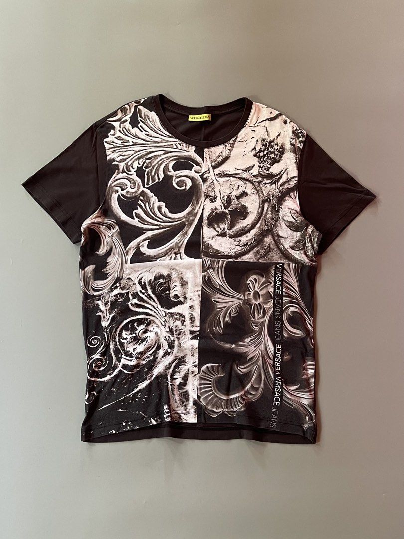 versace shirt (Category: Formal Shirts) located in Compostela. Submitted by source_20 (Listing ID 1463506963, Image 1). Description: VERSACE AOP DIMES 20.5X27.5 CR 9.8/10 EXCELLENT CONDITION ISSUE MULTIPLE PINHOLE NOT NOTICEABLE NAIPIT SA BALE STILL USEABLE 📍DAVAO DE ORO CAN SHIP VIA JNT .