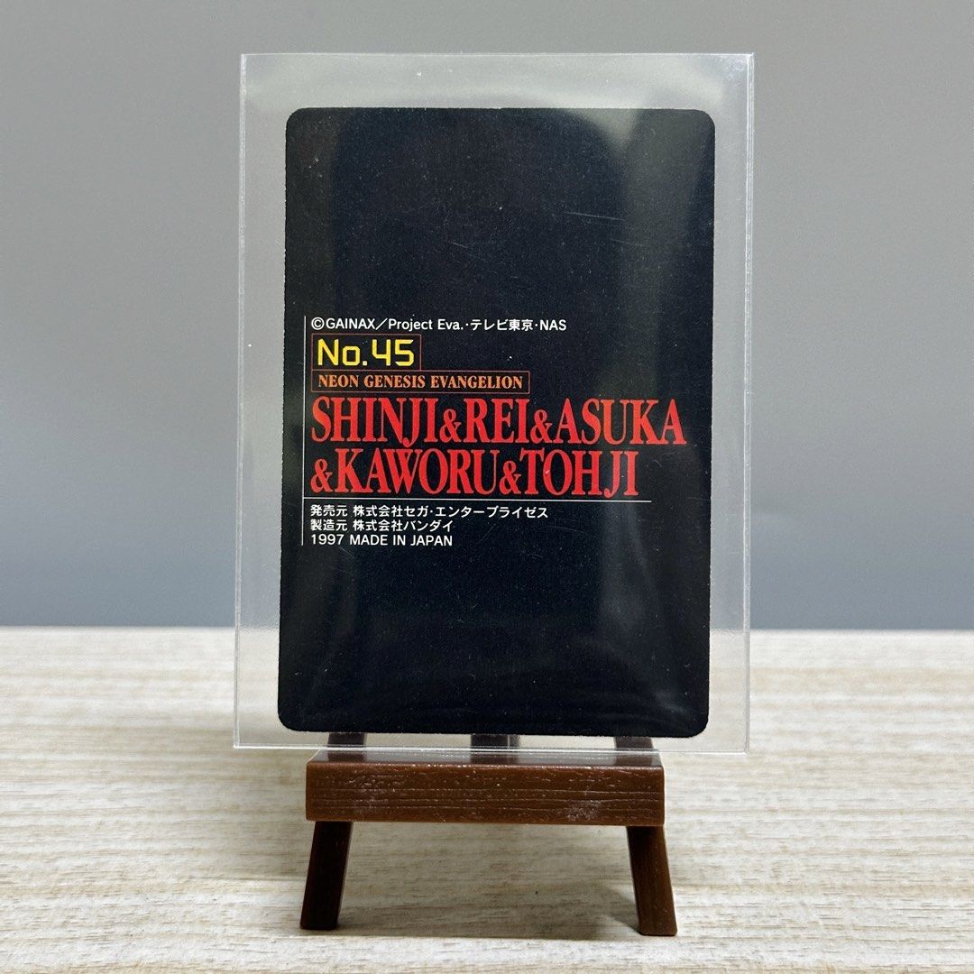 Vintage 1997 Evangelion Holo Card - Php 250 (Category: Raw Singles) located in Davao. Submitted by pandorastoybox (Listing ID 1463540534, Image 2). Description: Vintage 1997 Evangelion Holo Card - Php 250.
