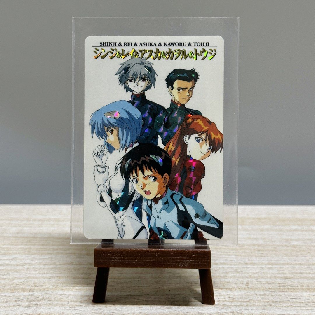 Vintage 1997 Evangelion Holo Card - Php 250 (Category: Raw Singles) located in Davao. Submitted by pandorastoybox (Listing ID 1463540534, Image 1). Description: Vintage 1997 Evangelion Holo Card - Php 250.