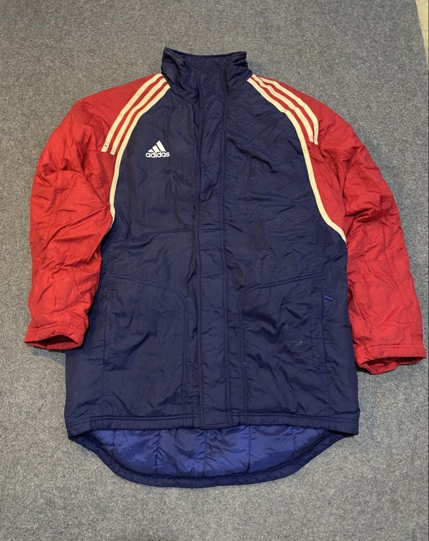 Vintage Adidas nylon bench jacket (Category: Coats, Jackets and Outerwear) located in Cebu City. Submitted by andrei-adrian-petallar (Listing ID 1463530062, Image 1). Description: .