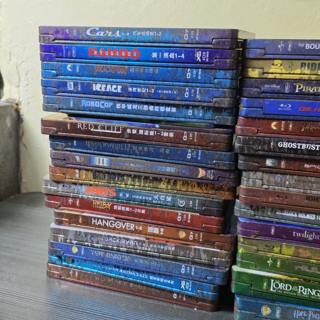 VINTAGE ASSORTED CD VCD MOVIES (Category: CDs & DVDs) located in Las Pinas. Submitted by ravena.picks (Listing ID 1463399923, Image 3). Description: DECLUTTERING SALE‼️ 💿VINTAGE ASSORTED CD VCD DVD MOVIES 📝ASSORTED ORIGINAL TO CLASS A COPY BLURAY STEELBOOK COLLECTION 📝FAIR TO EXCELLENT CONDITION 📝COULD BE FOR TAKE ALL, CAN DO PER PIECE 📝PLEASE MANAGE EXPECTATIONS, SOME CASES ARE DAMAGED DUE TO AGE. 📝33 PCS 💵 100 EACH 📍LAS PIÑAS AREA 🛵LAL