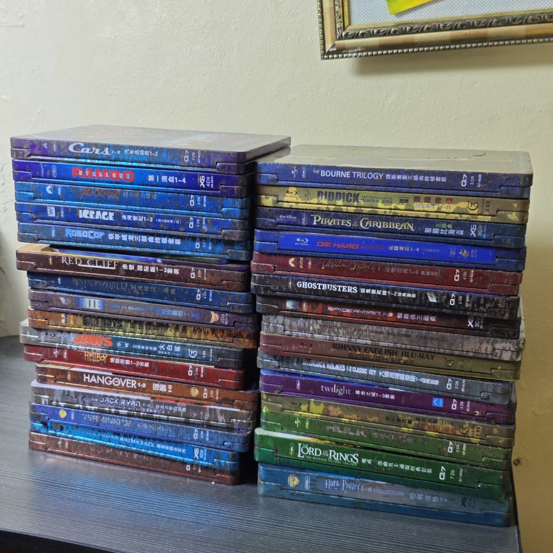 VINTAGE ASSORTED CD VCD MOVIES (Category: CDs & DVDs) located in Las Pinas. Submitted by ravena.picks (Listing ID 1463399923, Image 1). Description: DECLUTTERING SALE‼️ 💿VINTAGE ASSORTED CD VCD DVD MOVIES 📝ASSORTED ORIGINAL TO CLASS A COPY BLURAY STEELBOOK COLLECTION 📝FAIR TO EXCELLENT CONDITION 📝COULD BE FOR TAKE ALL, CAN DO PER PIECE 📝PLEASE MANAGE EXPECTATIONS, SOME CASES ARE DAMAGED DUE TO AGE. 📝33 PCS 💵 100 EACH 📍LAS PIÑAS AREA 🛵LAL