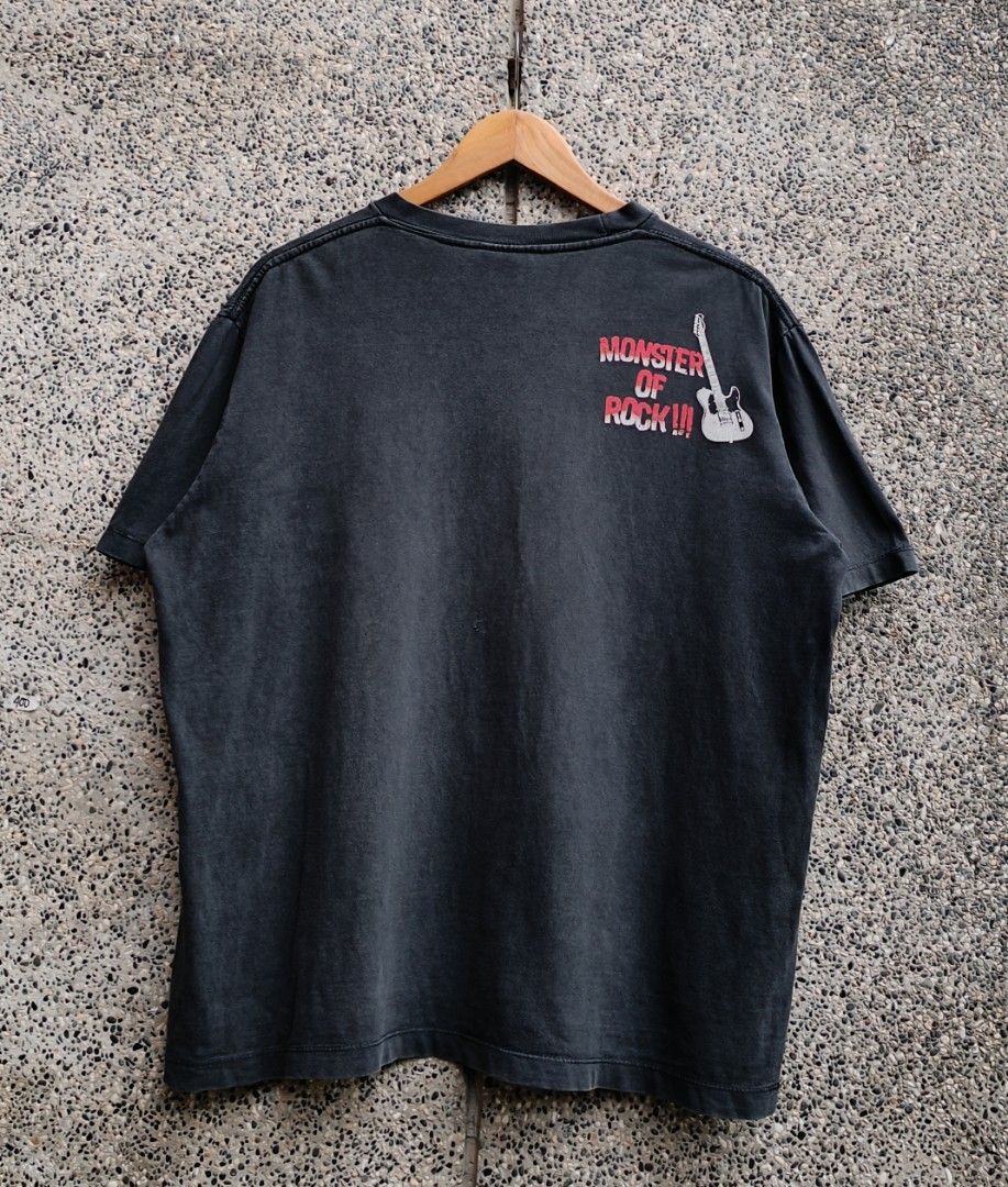 Vintage Bootleg Monster Rock Tee (Category: Tshirts & Polo Shirts ) located in Davao. Submitted by st333tcartel (Listing ID 1463368778, Image 2). Description: Large Length 26.5 Width 23.5 Issue:pinhole at the back slight cracks on print good fade ✌️.