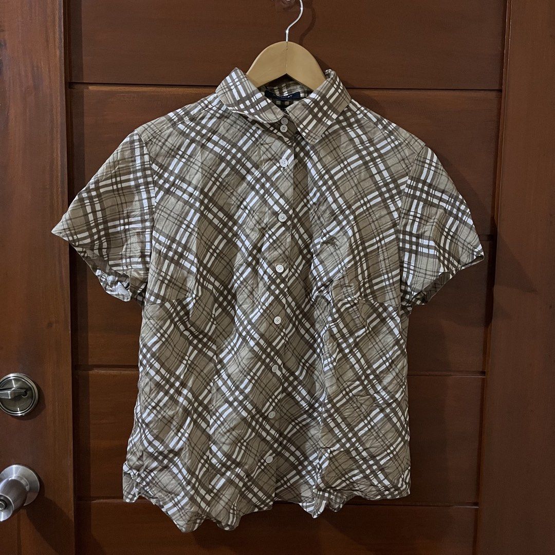 Vintage burberry plaid blouse (Category: Luxury Apparel) located in Taguig. Submitted by maniladept. (Listing ID 1463502468, Image 1). Description: Vintage burberry plaid blouse Authentic Japan release Size:46 Fits to medium womens No any flaws Good as new Negotiable Dm.