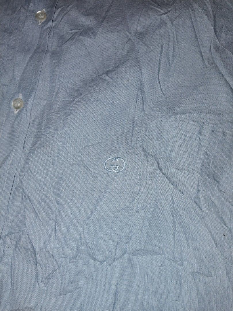 Vintage Gucci long sleeve button down polo (Category: Luxury Apparel) located in Barili. Submitted by francis88z (Listing ID 1463498760, Image 2). Description: Vintage Gucci W23L31 Excellent condition No issue Mine 💌 1850+sf.