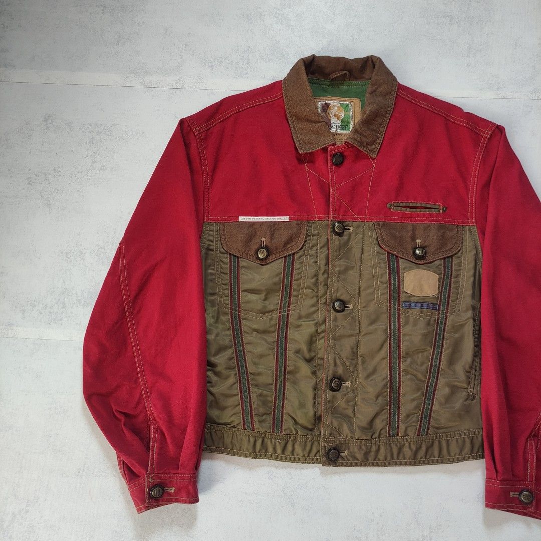 Vintage Mac Hope Trucker Jacket (Category: Coats, Jackets and Outerwear) located in Bulacan. Submitted by thriftlockerph (Listing ID 1463379690, Image 2). Description: Size: L fits M Dimension: 24L 23W Condition: 9/10 Color rate: 9/10.
