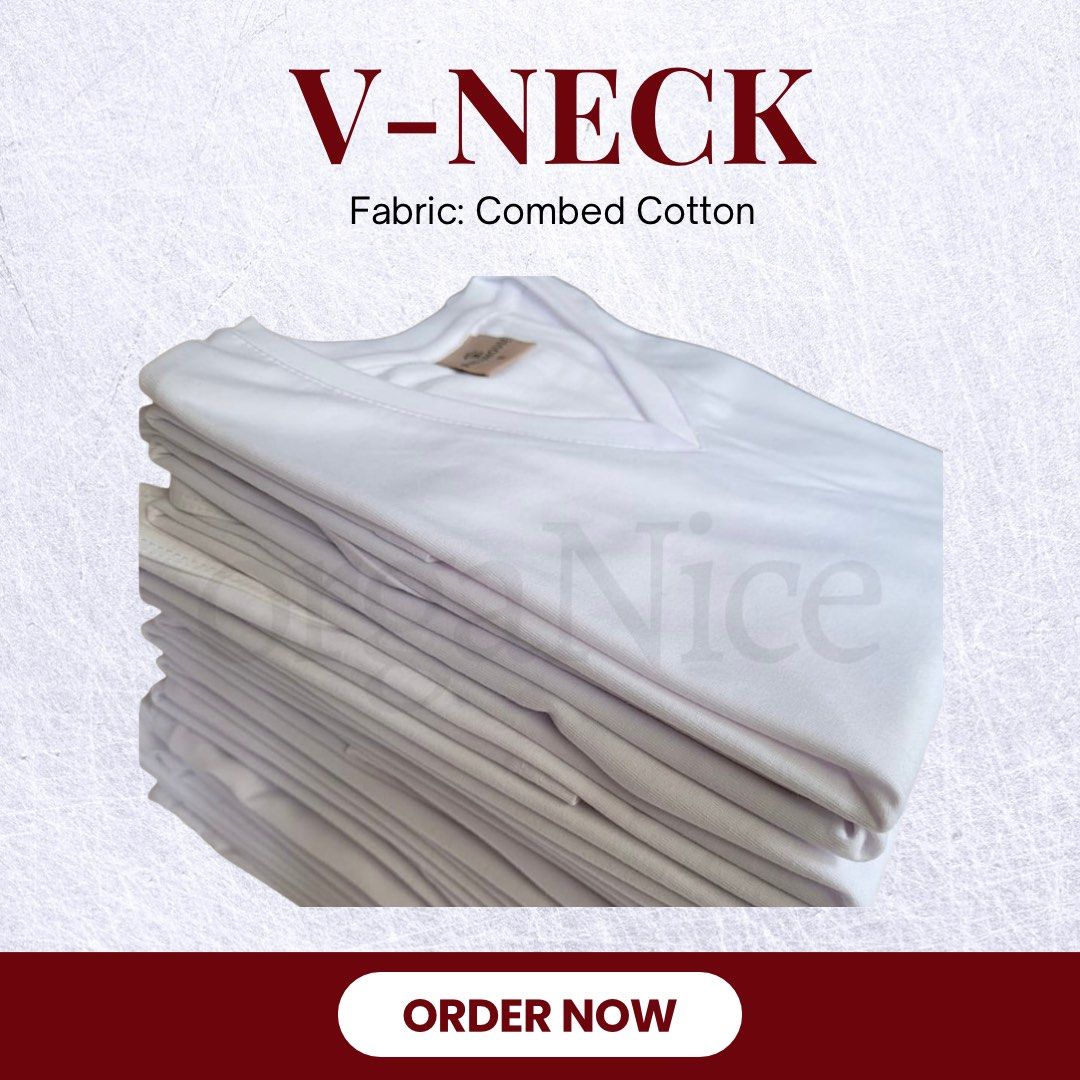 VNECK TSHIRT| PLAIN TSHIRT| WHITE TSHIRT|UNISEX (Category: Tshirts & Polo Shirts ) located in Manila. Submitted by abigailyao21949 (Listing ID 1463419306, Image 3). Description: *VNECK TSHIRT FOR SALE * Product Details: 🔸️Fabric: Combed Cotton 🔸️Color: Classic White 🔸️ Excellent Quality – Soft and Breathable 🔸️ Super Comfortable – Perfect for Daily Wear ✅️ Available for both Wholesale & Retail ✅️ Direct from the Factory – Best Price Guarantee