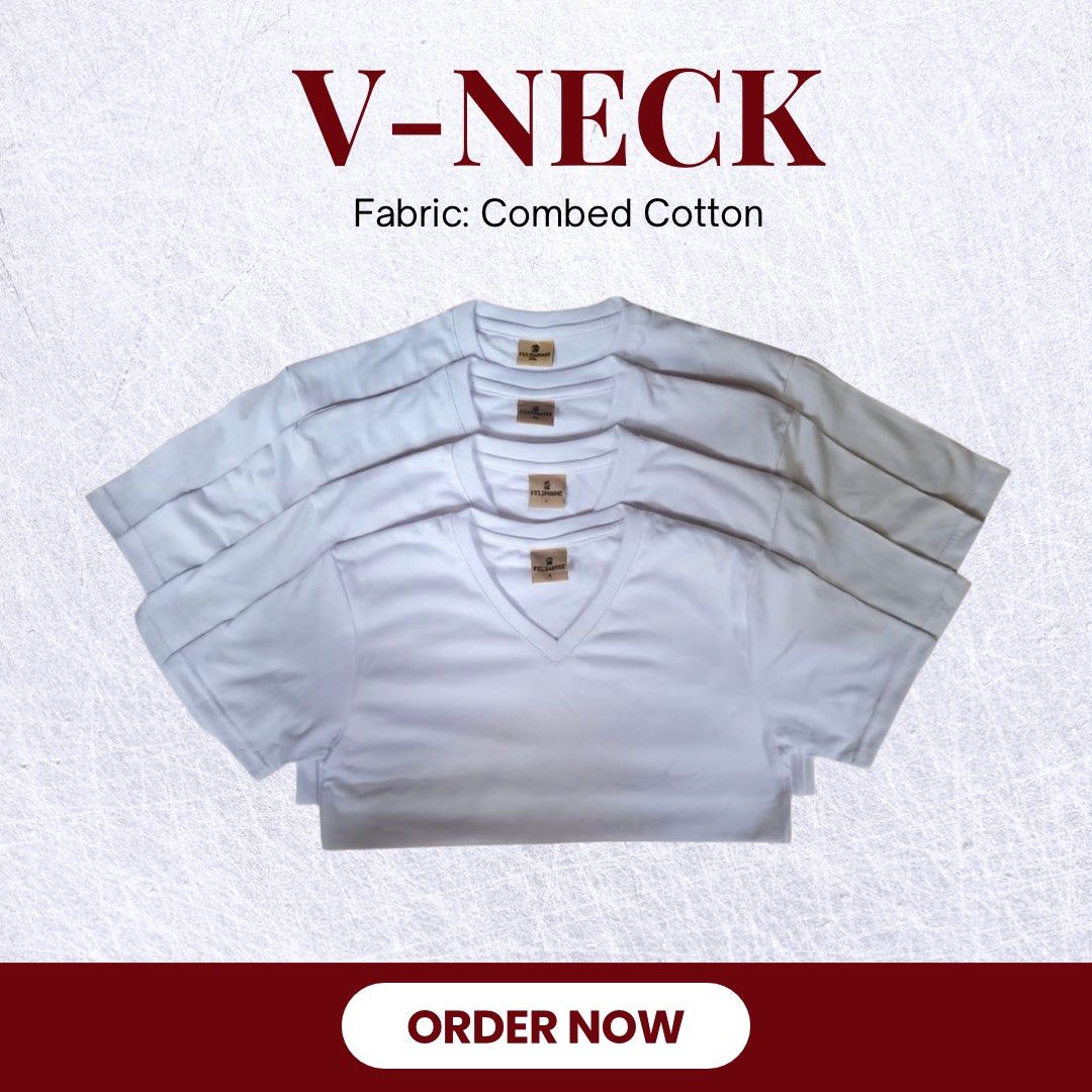 VNECK TSHIRT| PLAIN TSHIRT| WHITE TSHIRT|UNISEX (Category: Tshirts & Polo Shirts ) located in Manila. Submitted by abigailyao21949 (Listing ID 1463419306, Image 1). Description: *VNECK TSHIRT FOR SALE * Product Details: 🔸️Fabric: Combed Cotton 🔸️Color: Classic White 🔸️ Excellent Quality – Soft and Breathable 🔸️ Super Comfortable – Perfect for Daily Wear ✅️ Available for both Wholesale & Retail ✅️ Direct from the Factory – Best Price Guarantee