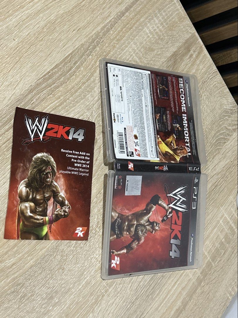 w2k14 cds ps3 (Category: In-Game Products) located in Talisay. Submitted by artmeus (Listing ID 1463477180, Image 1). Description: untested po kasi wala na akong dvd player now but the last time nanood po ako nito okay panaman. payment first po thru cashg + shipping fee via jnt qt .