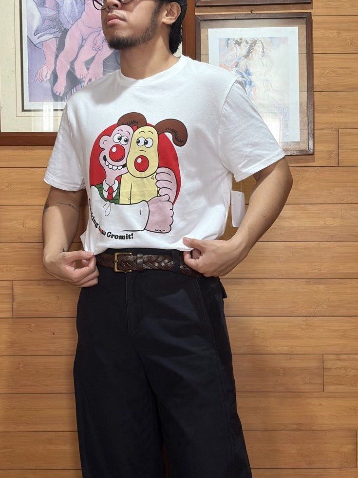 Wallace & Gromit Graphic T-Shirt (Category: Tshirts & Polo Shirts ) located in Las Pinas. Submitted by cmrqz (Listing ID 1463334933, Image 1). Description: - Iconic Wallace and Gromit graphic print - Brand new with tag - Comic Relief x AARDMAN brand.