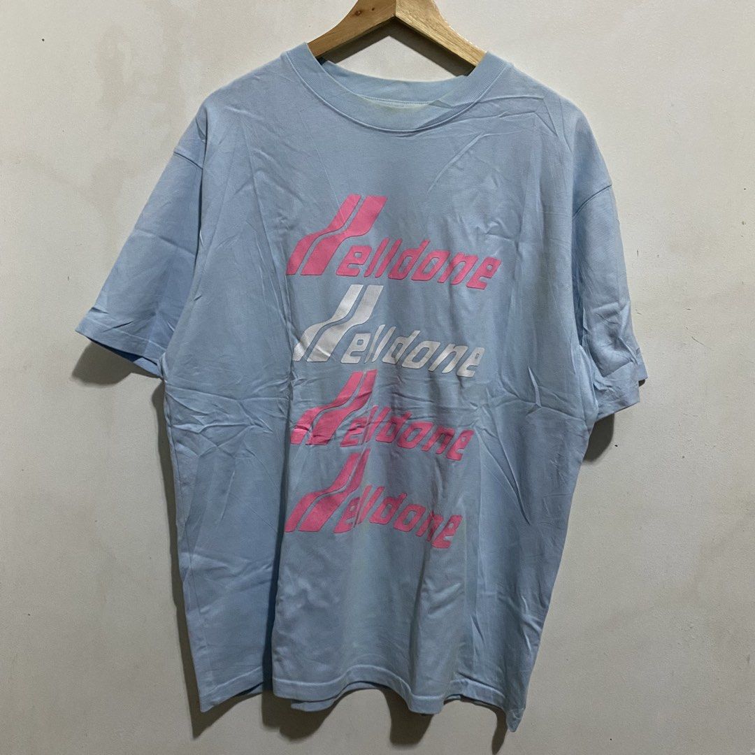Welldone Baby Blue Script Shirt (Category: Tshirts & Polo Shirts ) located in Davao. Submitted by bangers01 (Listing ID 1463384367, Image 1). Description: .