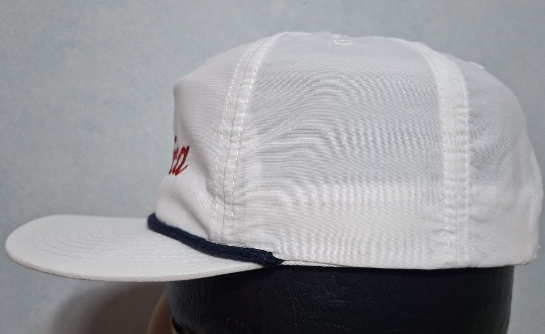 White 'Merica Rope Hat (Category: Caps & Hats) located in Taguig. Submitted by AlfonsoJaimepreloved (Listing ID 1463499637, Image 3). Description: Merica Ski Town White Snapback Cap Adult / Snapback Embroidered / 100% Nylon White Colorway Excellent Used Condition Price : 550 Location : ibayo Tipas Taguig City MOD : Lalamove / LBC / J&T at buyer expense MOP : Gcash Thank you.