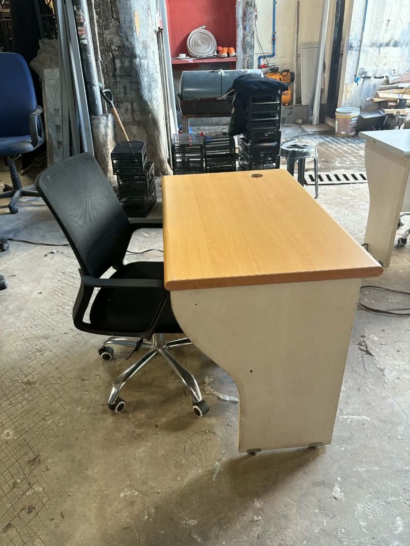 White Office Desk with Black Mesh Chair (Category: Office Furniture & Fixtures) located in Quezon City. Submitted by ktyabut (Listing ID 1463419040, Image 3). Description: 🔥 LIMITED-TIME OFFER! 🔥 🪑 ASSORTED CHAIRS + DESK BUNDLE 💰 ONLY ₱3,000! Perfect for your home office, startup, or additional workstations. ⚠️ Limited stocks only. Once sold out, it's gone! 📩 Interested? Contact Kevin Troy Yabut V-ber: 0(nine)1(seven)-1(one)0-(Eight)002 More