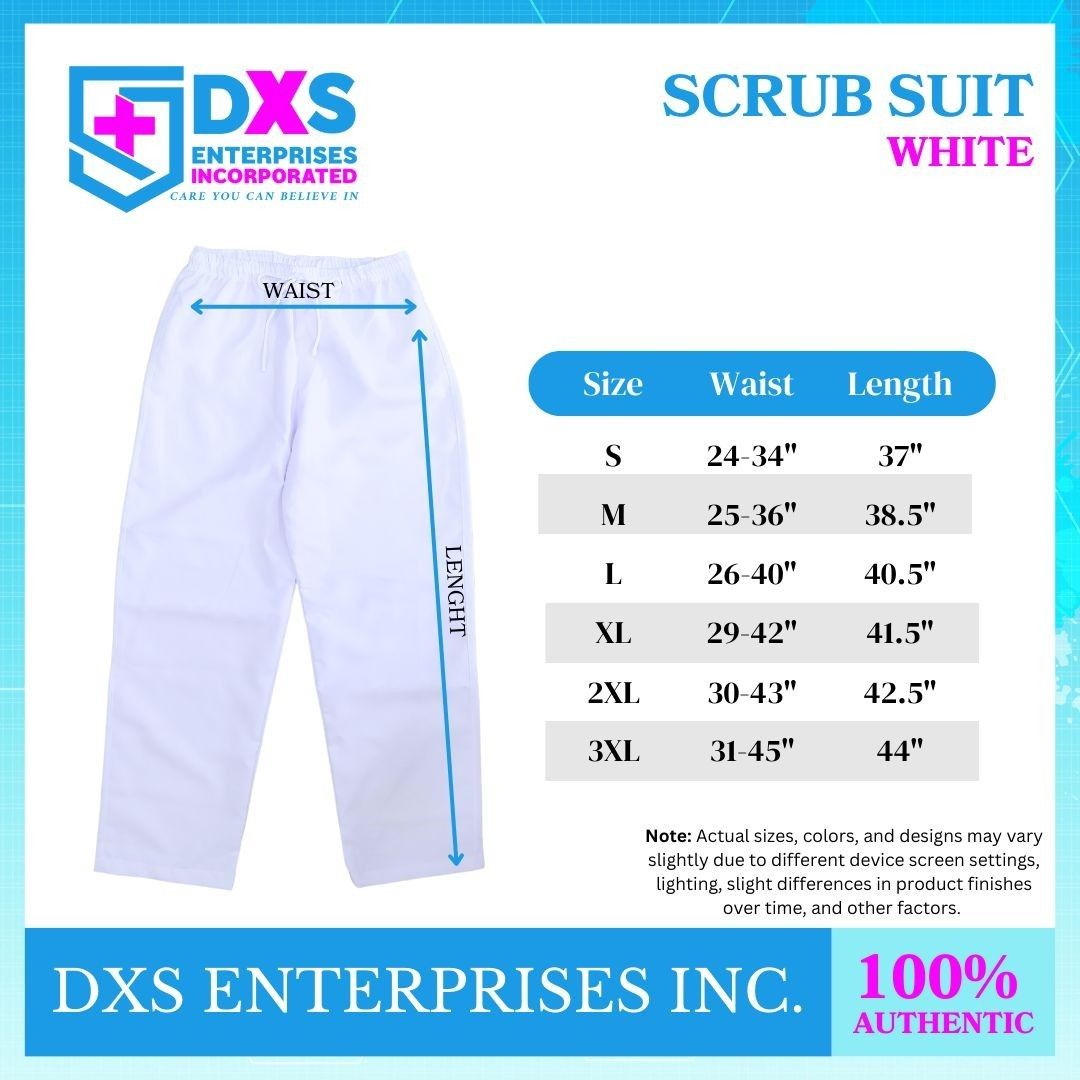 WHITE SCRUB SUIT COMPLETE SET- AVAILABLE IN SMALL TO 3XL (Category: Medical Supplies & Tools) located in Manila. Submitted by jeca_062001 (Listing ID 1463334649, Image 2). Description: .