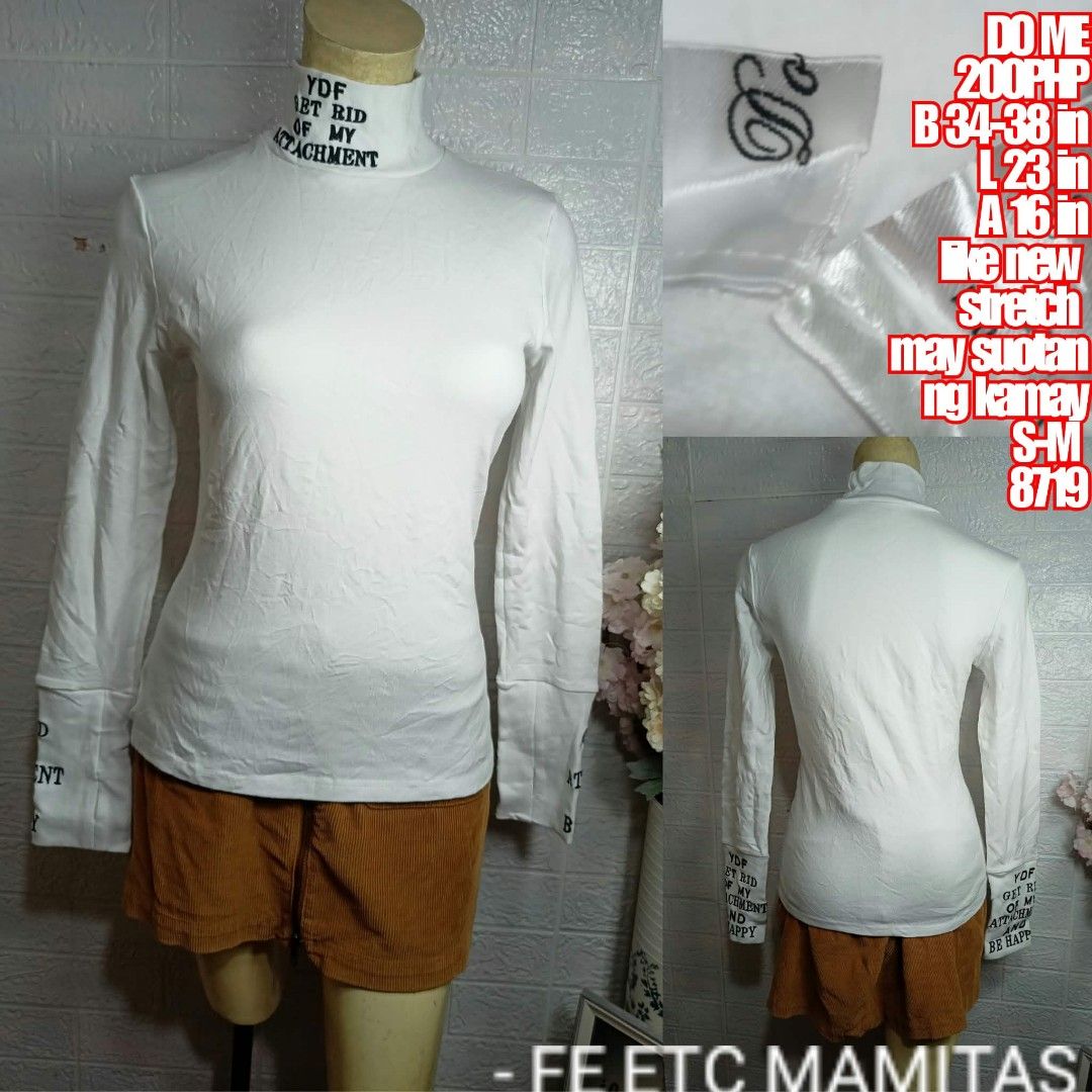 White thick turtleneck Longsleeve SM (Category: Longsleeves) located in Santa Maria. Submitted by usbrands1987 (Listing ID 1463471582, Image 1). Description: .