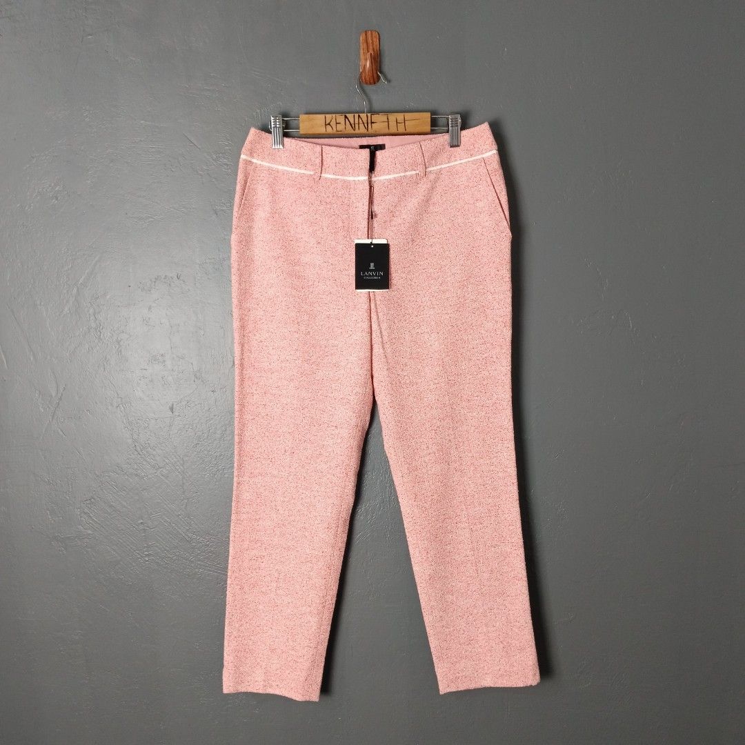 Women's - Lanvin - Tweed (Category: Other Bottoms) located in Bacolod City. Submitted by drop.ph (Listing ID 1463442594, Image 2). Description: Lanvin - Japan - Tweed Pants Authentic *Fits 28-29 (Actual Tape) Length - 35, Leg Opening - 6.5 *Brand New w Tags *No Flaws *Price: 1,800php *Add SF if outside Bacolod City.