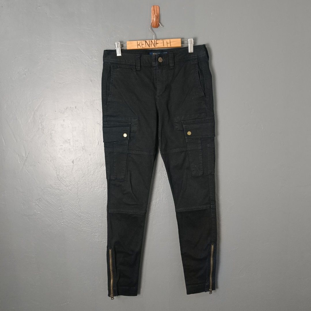 Women's - Ralph Lauren (Category: Jeans) located in Bacolod City. Submitted by drop.ph (Listing ID 1463446837, Image 2). Description: Ralph Lauren - Cargo Trousers - Slim Authentic *Ankle Zipped *Fits 28-29 Length 37.5, Leg Opening - 4.5 *Very Good *Lightly used *Price: 1,000php *Add SF if outside Bacolod City .