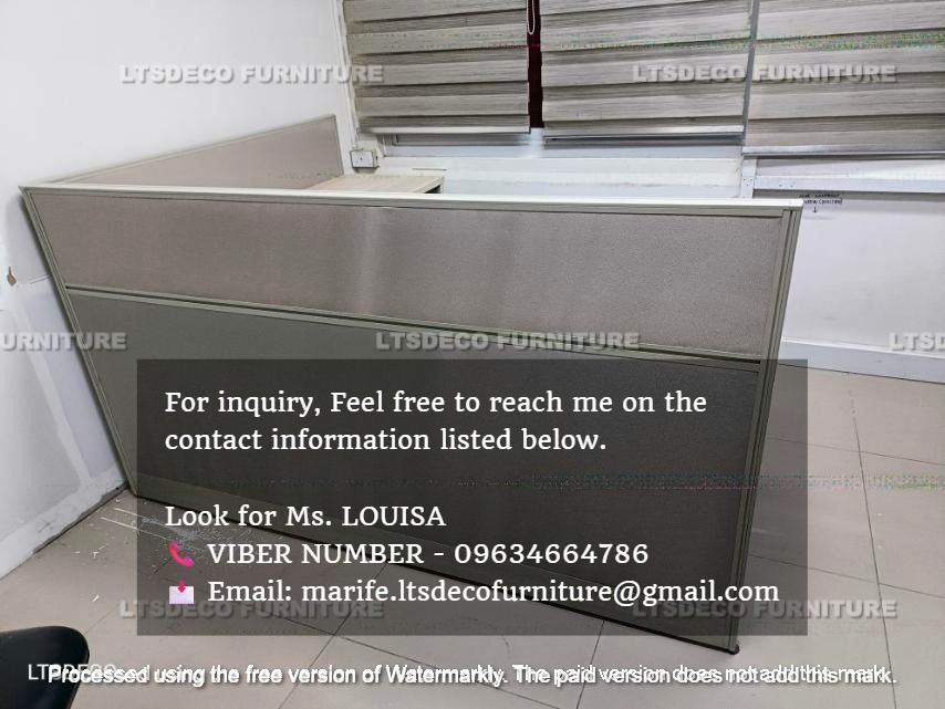 WORKSTATION MODULAR TABLES CUBICLES OFFICE PARTITION FURNITURES (Category: Office Furniture & Fixtures) located in Quezon City. Submitted by ltsdecofurniture (Listing ID 1463345730, Image 2). Description: 👉Are you looking for WORKSTATION, MODULAR CUBICLES OFFICE PARTITION, and OFFICE FURNITURE SUPPLIER? LTSDECO Furniture, is direct supplier, manufacturer, and trusted provider of high quality, affordable and durable modular office divider partiti