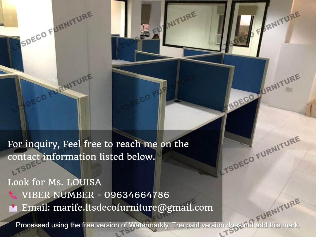 workstation table customized office partitions (Category: Office Furniture & Fixtures) located in Quezon City. Submitted by ltsdecofurniture (Listing ID 1463332629, Image 3). Description: 👉Are you looking for WORKSTATION, MODULAR CUBICLES OFFICE PARTITION, and OFFICE FURNITURE SUPPLIER? LTSDECO Furniture, is direct supplier, manufacturer, and trusted provider of high quality, affordable and durable modular office divider partition, home and offi