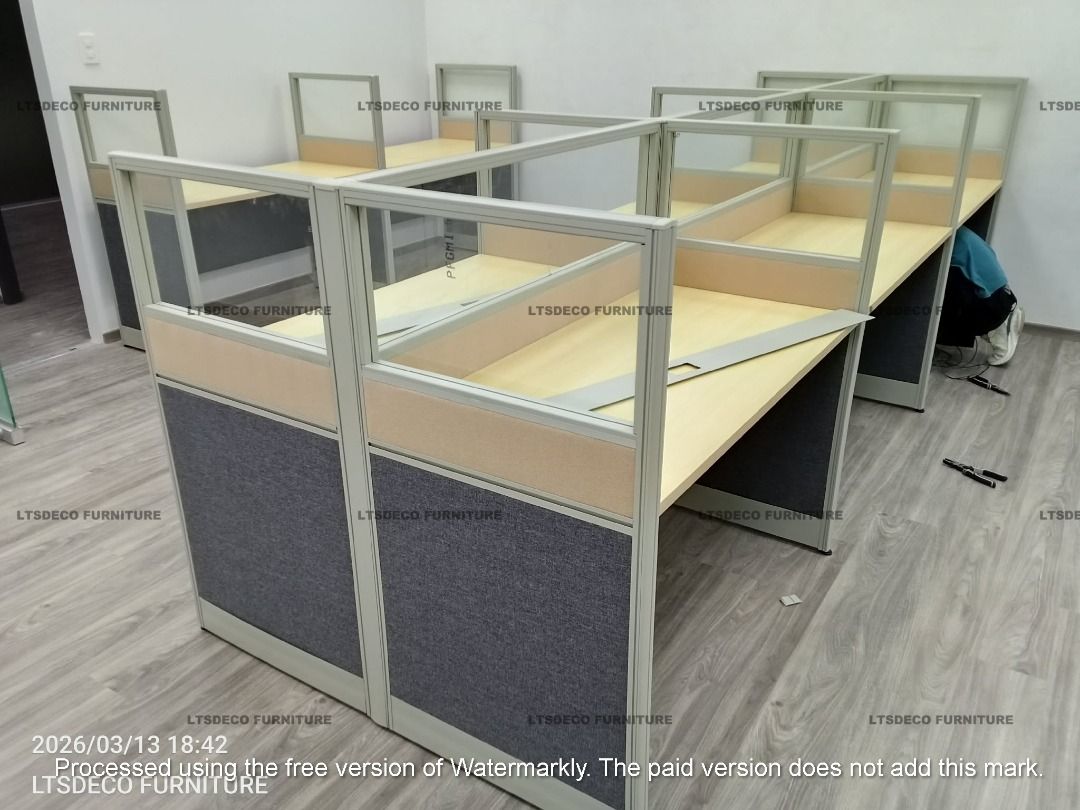 workstation table customized office partitions with glass (Category: Office Furniture & Fixtures) located in Quezon City. Submitted by chris.ltsdeco (Listing ID 1463378137, Image 1). Description: 👉Are you looking for WORKSTATION, MODULAR CUBICLES OFFICE PARTITION, and OFFICE FURNITURE SUPPLIER? LTSDECO Furniture, is direct supplier, manufacturer, and trusted provider of high quality, affordable and durable modular office divider partition, home 