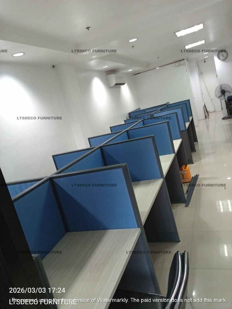 workstation table modular office partitions customized (Category: Office Furniture & Fixtures) located in Caloocan City. Submitted by cheska.ltsdeco (Listing ID 1463332783, Image 3). Description: 👉Are you looking for WORKSTATION, MODULAR CUBICLES OFFICE PARTITION, and OFFICE FURNITURE SUPPLIER? LTSDECO Furniture, is direct supplier, manufacturer, and trusted provider of high quality, affordable and durable modular office divider partition, home 