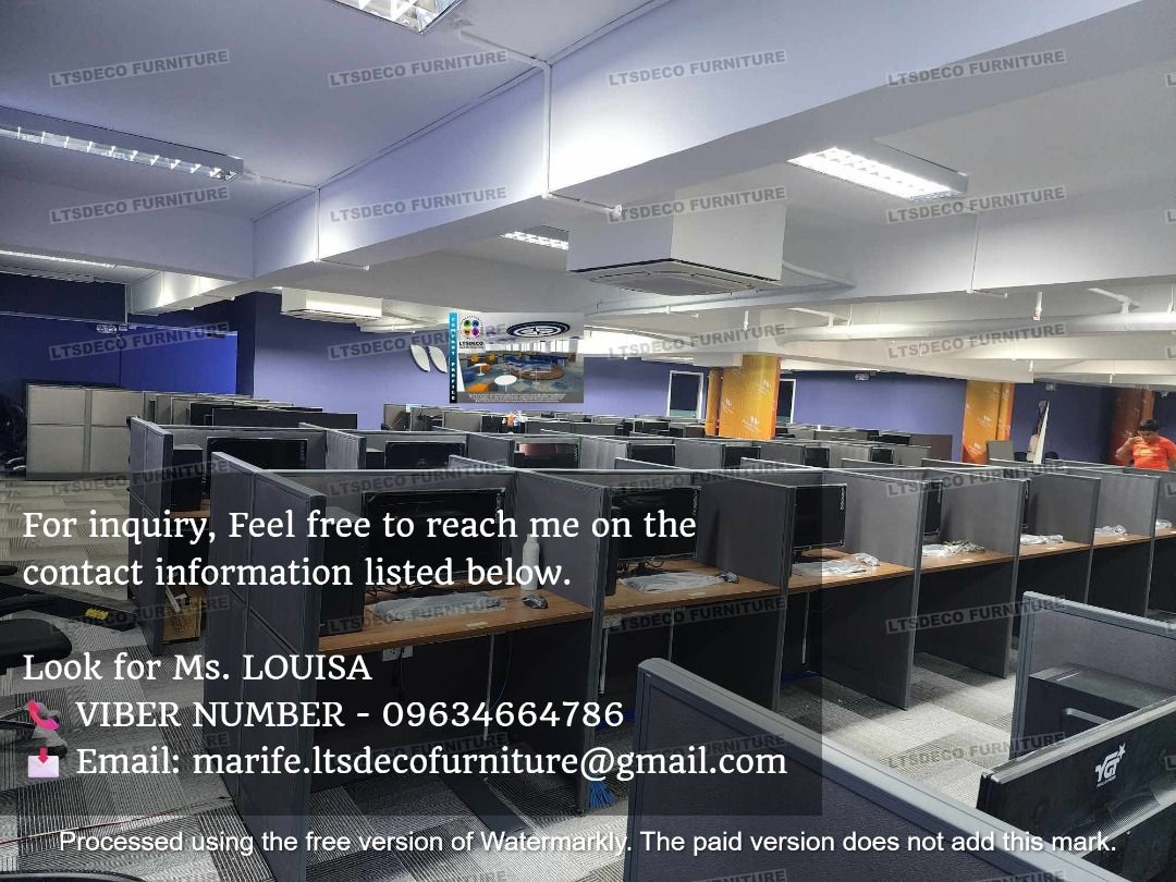 workstation tables office partition full fabric finish cubicles (Category: Office Furniture & Fixtures) located in Quezon City. Submitted by ltsdecofurniture (Listing ID 1463332946, Image 1). Description: 👉Are you looking for WORKSTATION, MODULAR CUBICLES OFFICE PARTITION, and OFFICE FURNITURE SUPPLIER? LTSDECO Furniture, is direct supplier, manufacturer, and trusted provider of high quality, affordable and durable modular office divider partiti