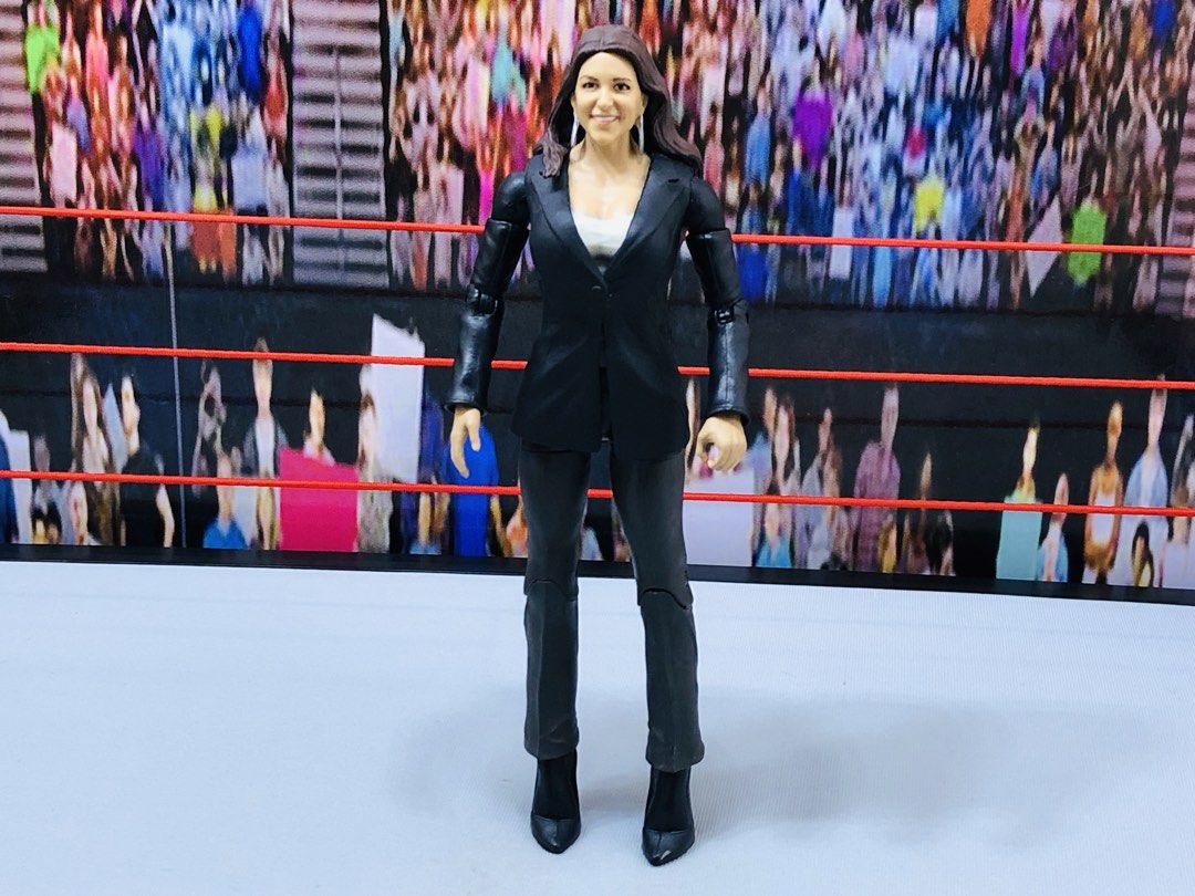 WWE Mattel Basic Stephanie McMahon Wrestling Action Figures (Category: Figurines & Statues) located in Caloocan City. Submitted by ayeuscollectibles (Listing ID 1463356816, Image 1). Description: WWE Mattel Basic Stephanie McMahon Wrestling Action Figures ₱1150 - Good Condition.