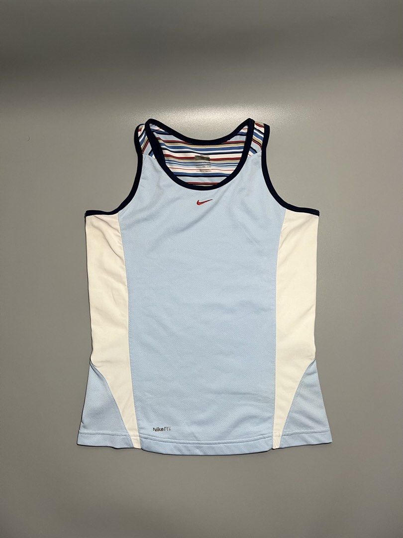 Y2k Mid swoosh Sleeveless Top (Category: Sleeveless) located in Caloocan City. Submitted by jvn_23 (Listing ID 1463453944, Image 1). Description: Y2k Mid swoosh Sleeveless Top Authentic/Legit💯 Excellent Condition 📍 No issue❗️ Color rate: 10/10📍 Size: XL (Stretchable) Color may vary due to lighting. .