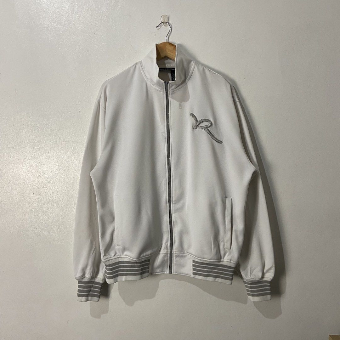 Y2K Rocawear Track Jacket (Category: Coats, Jackets and Outerwear) located in Bayambang. Submitted by KilluaWantsThrift917 (Listing ID 1463462019, Image 1). Description: Y2k Rocawear Track Jacket Size Medium on Tag Width: 25 Length: 28 Color Rate: 9.8/10 Excellent Condition No Issue.