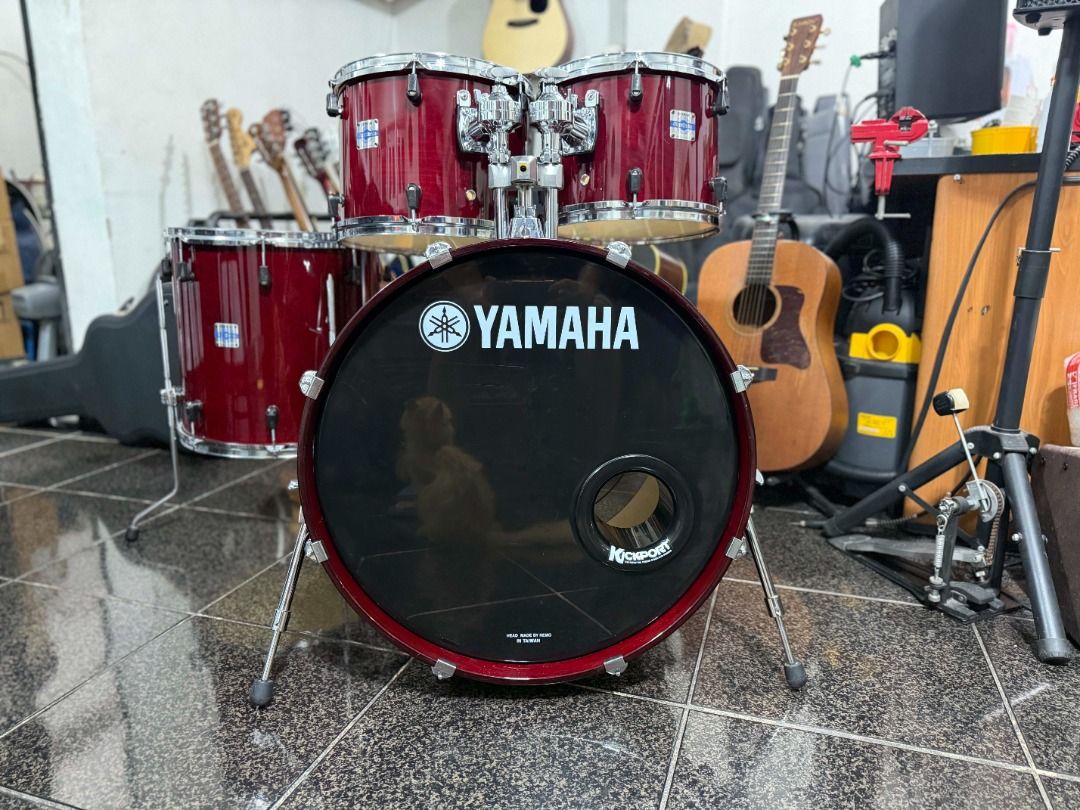Yamaha Stage Custom "Nouveau" Drums (Category: Musical Instruments) located in Manila. Submitted by ninraninra (Listing ID 1463515667, Image 3). Description: Yamaha Stage Custom "Nouveau" Drums 45K Birch/Oak shells 12" & 13" rack toms 16" floor tom 22x18" bass drum Excellent condition! No snare, no cymbals, no hardware.