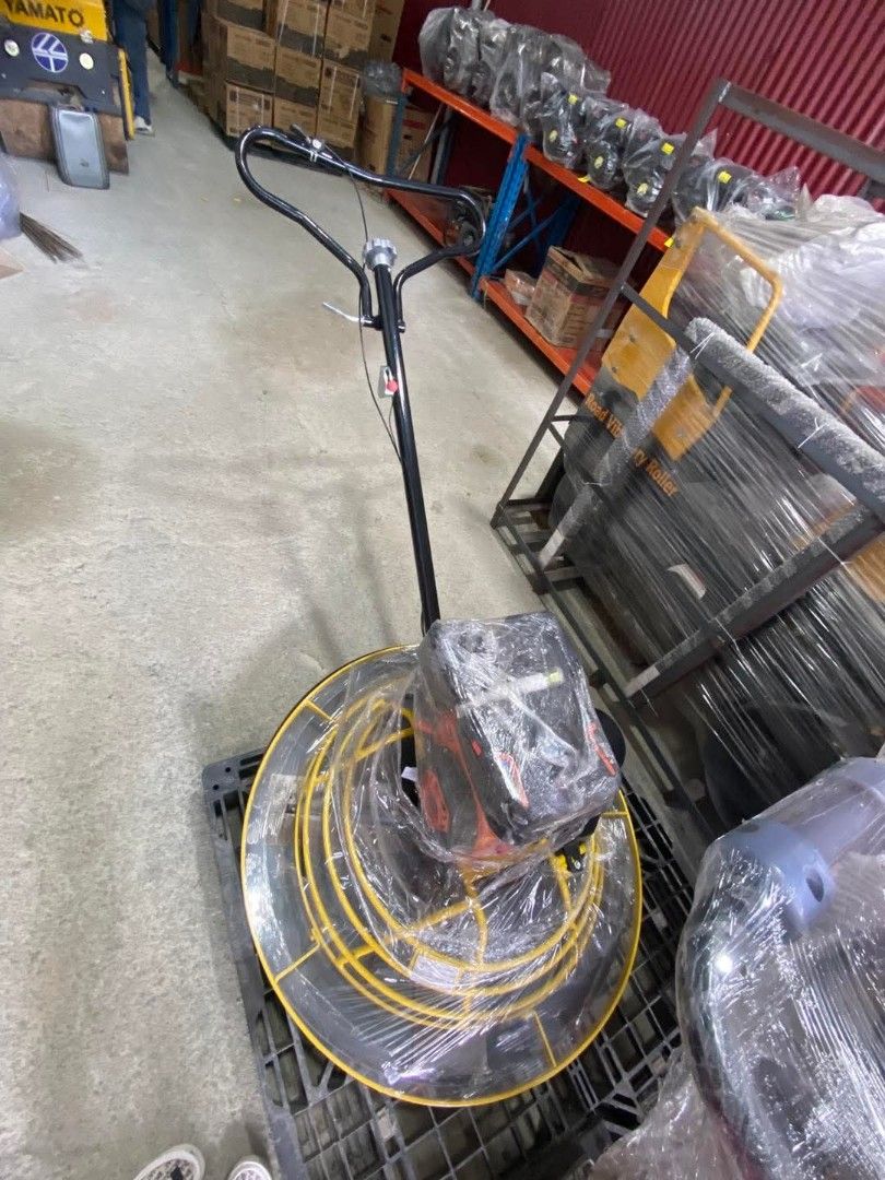 YAMATO POWER TROWEL (Category: Announcements) located in Manila. Submitted by ivanruazol (Listing ID 1463334788, Image 1). Description: YAMATO POWER TROWEL SPECS : ✅ Model: DMR1000 ✅Plate Diameter: 1000 mm ✅ Rotate Speed: 66-132 r/min ✅ Blade Nos: 4 pcs ✅ Pave Width: 900 mm ✅Pave Speed: 30 m/h ✅ Pave Thickness: 3 mm ✅ Motor Power: 6.5 HP ✅ Gross Weight: 85 kg ✅ Overall Size: φ1000×650 mm ₱29,000 #TATAKYAMATO #HEAVYDUTY #HIGHANDGOODQUALITY MODE OF