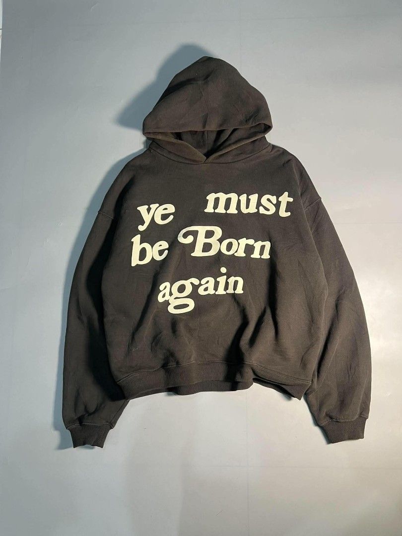 "Ye Must Be Born Again" Hoodie (Category: Coats, Jackets and Outerwear) located in Manila. Submitted by ayskrim_ (Listing ID 1463553458, Image 1). Description: Dimes: XL 26x27.