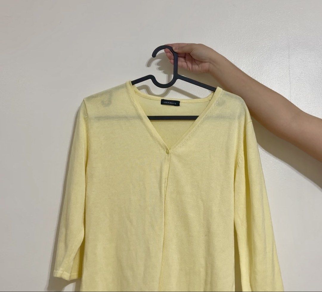 Yellow Long Sleeves Top (Category: Others Tops) located in Bagac. Submitted by danicruz_ (Listing ID 1463475565, Image 2). Description: - Yellow Long Sleeve Top from Uranus - Size Extra Small to Small - Slightly used.