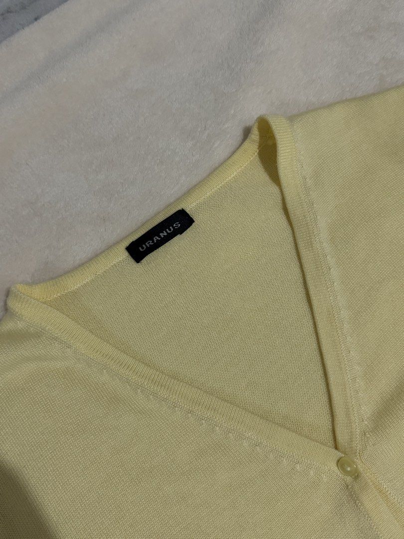 Yellow Long Sleeves Top (Category: Others Tops) located in Bagac. Submitted by danicruz_ (Listing ID 1463475565, Image 3). Description: - Yellow Long Sleeve Top from Uranus - Size Extra Small to Small - Slightly used.