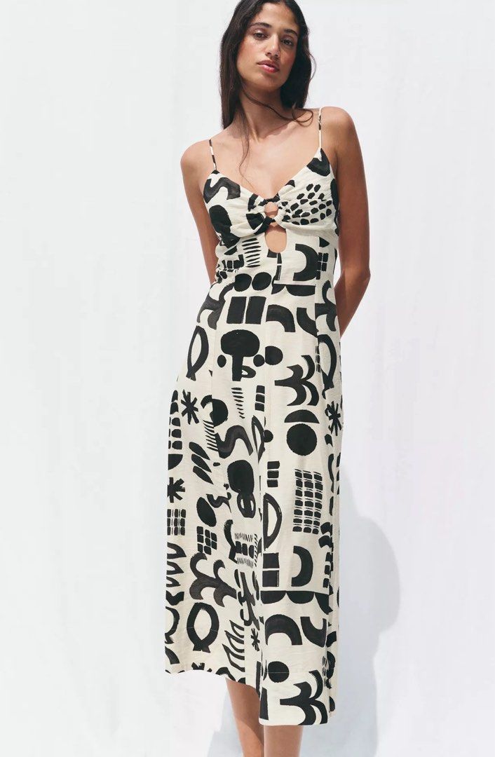Zara Abstract Printed Dress (Category: Dresses) located in Mandaluyong City. Submitted by keep.it (Listing ID 1463388254, Image 2). Description: .