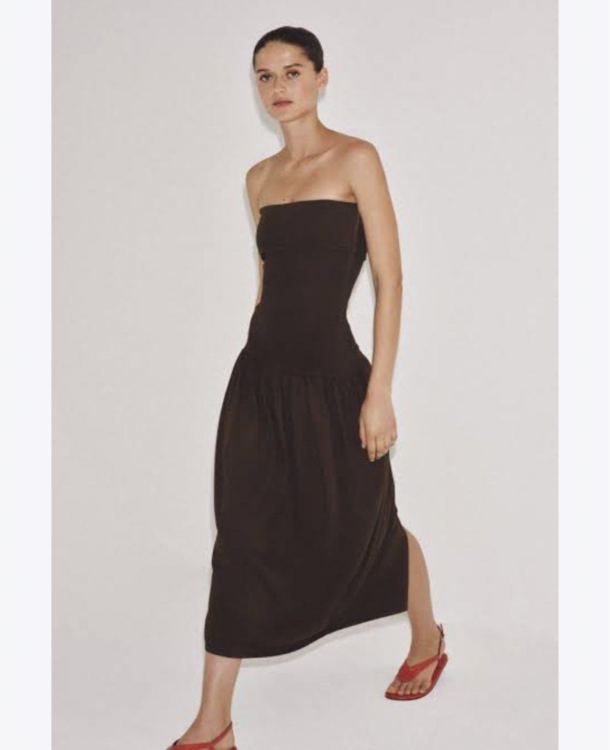 ZARA DRESS with tag (Category: Dresses) located in Quezon City. Submitted by styleandcomfort (Listing ID 1463505541, Image 2). Description: 100% store bought from zara Never used Original price is around 2k something Message me for inquiries 😊.